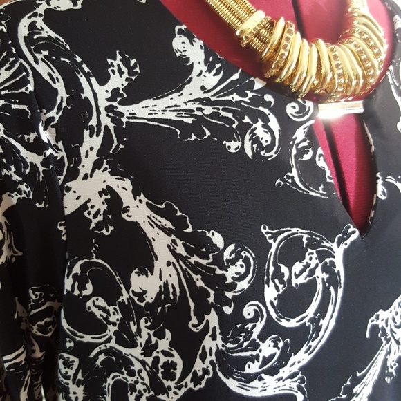 Forever black and white dress size L - Picture 6 of 6